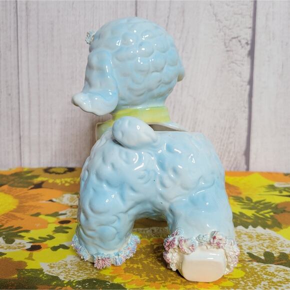 Vintage 1960 Samson Imports Light Blue Lamb Planter - Picture 4 of 9